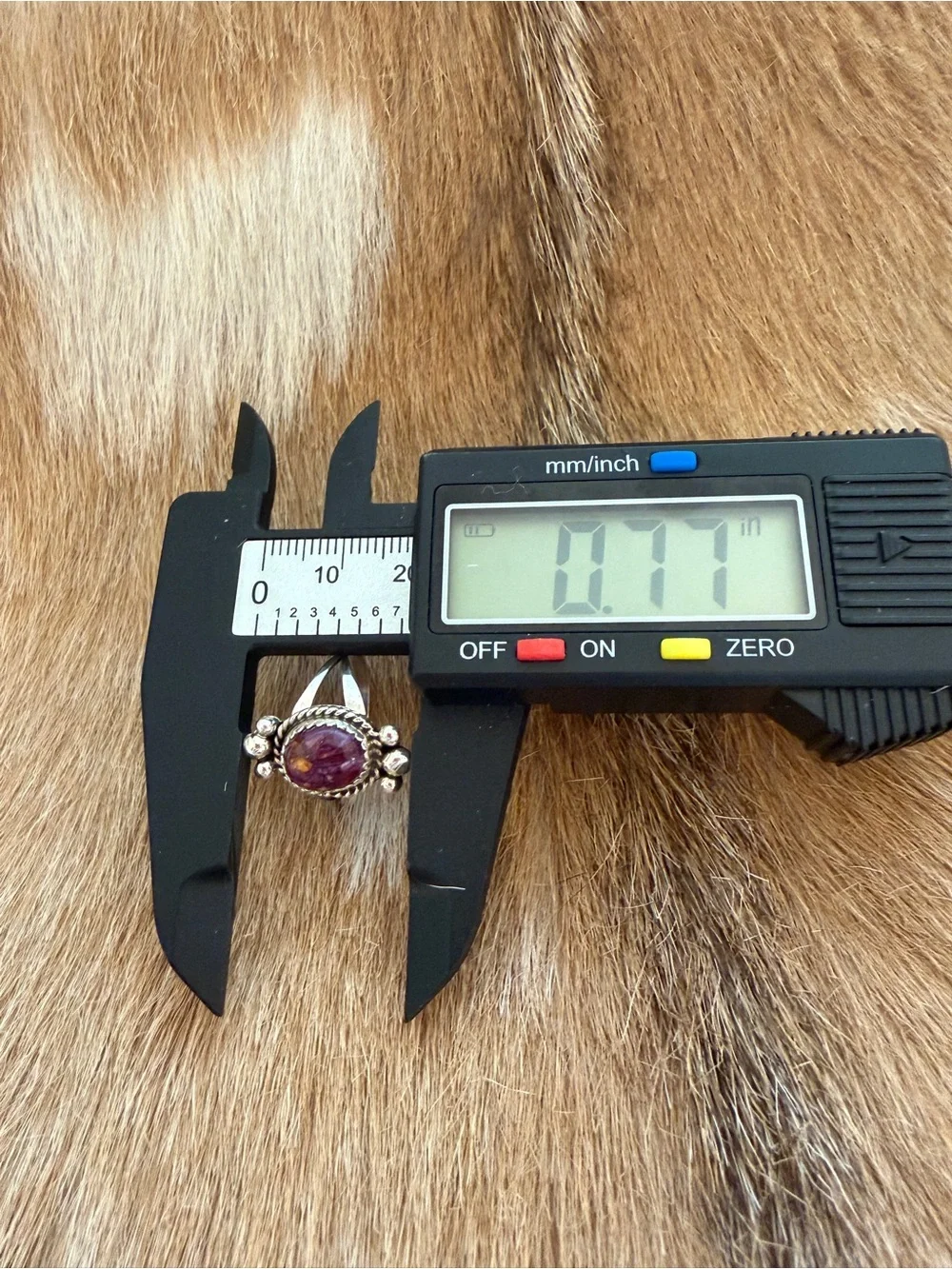 ❤️ Navajo Purple Spiny Oyster Sterling Silver Native American Size 7 Ring - Picture 13 of 15